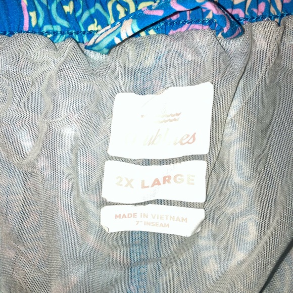 Men’s Chubbies XXL Neon Pineapple Swim Trunks Shorts - Picture 3 of 3